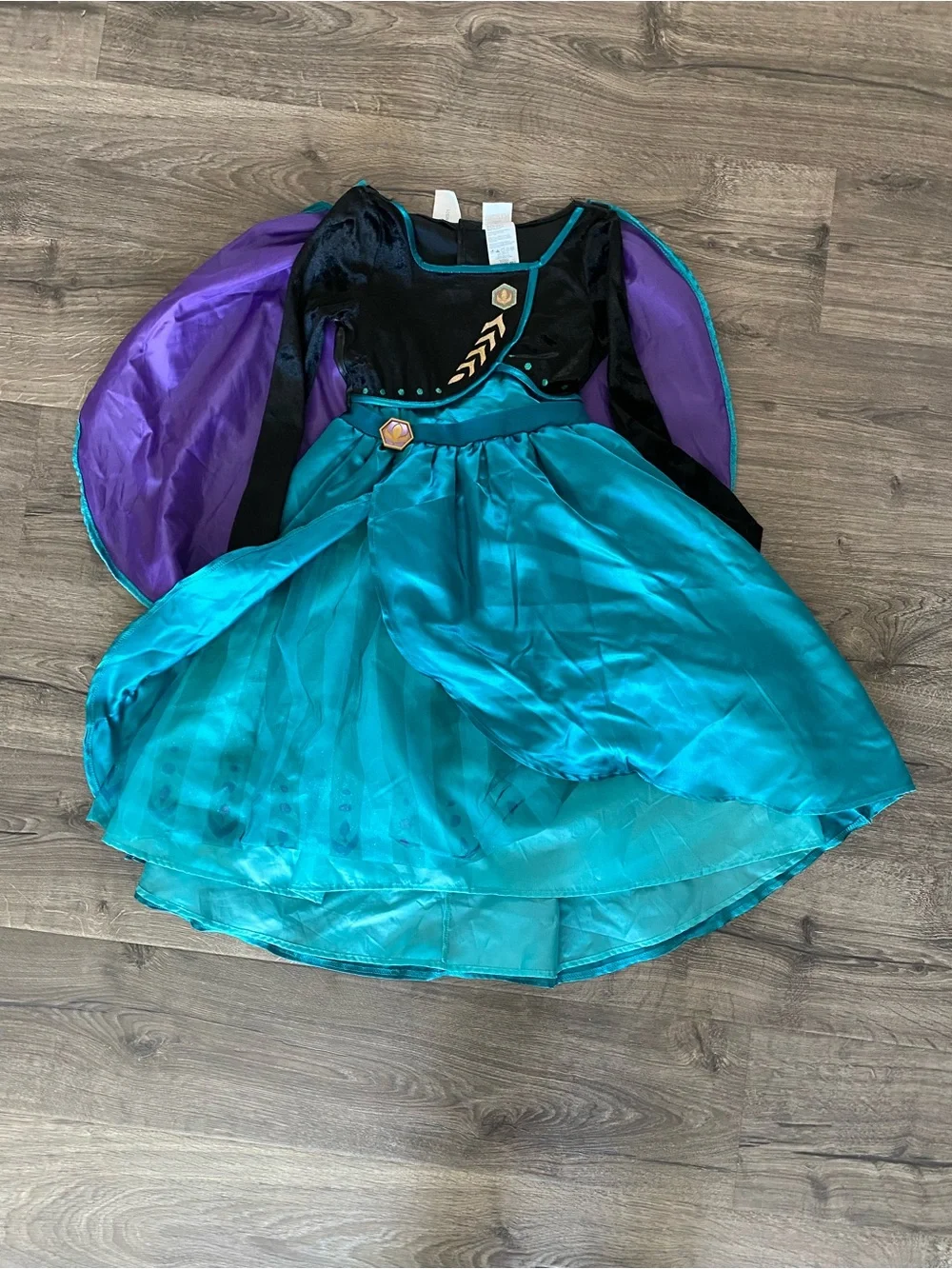Disney Frozen Anna Teal, Black and Purple Princess Costume